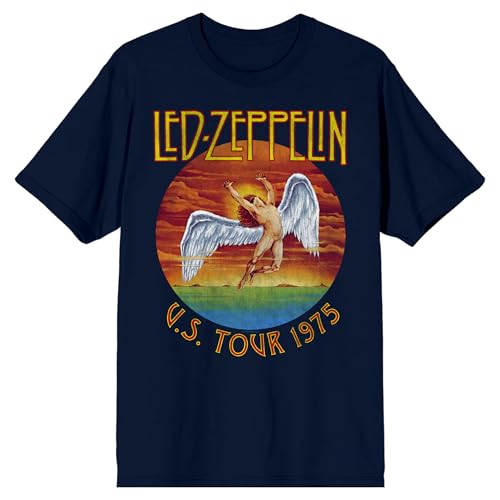 T-shirt Led Zeppelin U.S. Tour 1975 : le haut rock qui ne se déforme pas
