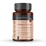 Bilberry Extract 10,000mg x 180 Tablets (6 Months Supply)- 10X More anthocyanidin Plus 5mg Black Pep