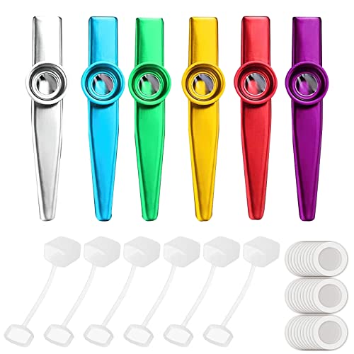 Kazoos Instrument 6 Pièces de Couleurs Différentes Kazoo Métal Instruments De Musique en Métal Kazoo Alliage Aluminium… - Les Beatles, Paul McCartney, John Lennon, RIngo Starr, George Harrison Kazoos Instrument 6 Pièces de Couleurs Différentes Kazoo Métal Instruments De Musique en Métal Kazoo Alliage Aluminium…