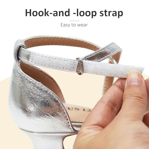 Vonair Girls Sandals Open Toe Heels Dress Shoes for Girls Wedding Party Shoes4