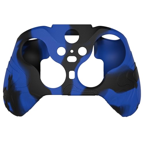 Image of PlayVital Mountain Range Edition Silicone Cover for Xbox Elite Wireless Controller Series 2, Blue & Black Anti-Slip Controller Skin for Xbox Elite Series 2 Core with Thumb Grips