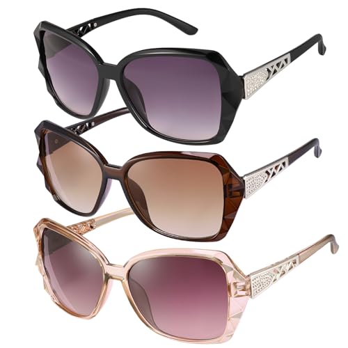 Image of Women Oversized Sunglasses UV400 Protection Lens Sun Glasses