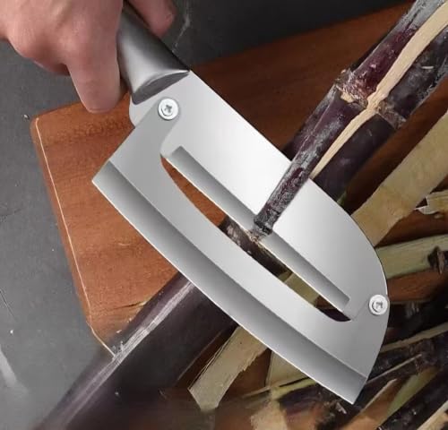 Image of Wizbiz 2-in-1 Kitchen Knife with Vegetable Peeler | Stainless Steel Chef Knife for Cutting, Slicing, Chopping & Peeling Fruits and Vegetables | Ergonomic Non-Slip Handle | Multipurpose Kitchen Tool
