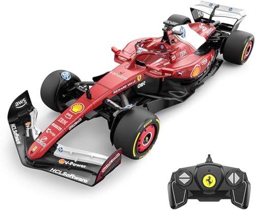 Ferrari SF-25 RC Car (1:18 Scale) - 2025 Formula 1 Remote Control Car Drivers - Charles Leclerc + Lewis Hamilton Drive To Survive