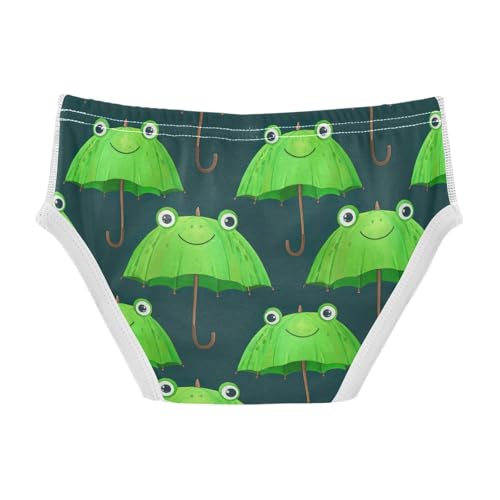CHIFIGNO Cute Green Frog Boys' Underwear Cotton Boy Briefs Printed Breathable Briefs Underwear2