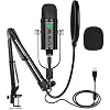 USB Microphone Condenser Computer PC Gaming Mic Podcast Microphone Kit for Streaming,Recording,Vocals,ASMR,Voice,Cardioid Studio Mic for Phone/Pad/Android/MAC/Laptop/PS4/USB C Phone,YouTube