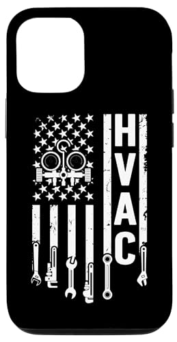 iPhone 15 Pro HVAC US Flag HVAC Technician HVAC Tech HVAC Technicians Case