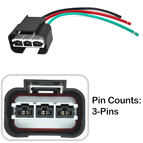Image of Blower Motor Cooling Fan Resistor, Pigtail Connector, Replace WRK4K-MA59 - Compatible for Kia Optima 2014-2019 Kia Sedona 2014-2018