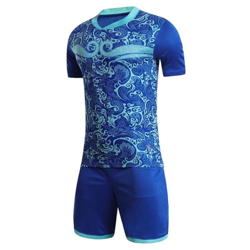 Kids Quickdrying Tracksuit Short Sleeve Stylish Printed Tshirt And Shorts Set For Football Basketball2