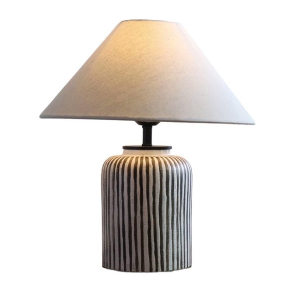 Affascinante Lampada da comodino, lampada da tavolo, lampada giapponese semplice in ceramica fatta a mano, decorazione for camera da letto e soggiorno. Arredamento per la casa