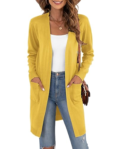 Image of VIISHOW Women's Classic Cardigans Long Sleeve Open Front Casual Knit Cardigan Sweaters Coat Soft Outwear