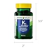 Spring Valley Vitamin K2 100mcg- 60 softgels (Pack of 1), Set by Basket Goods