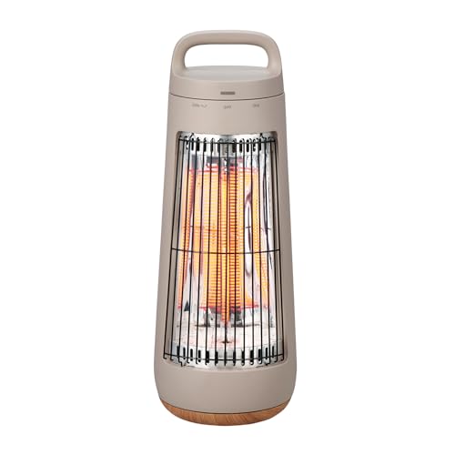 QUADS(クワッズ) 遠赤外線 速暖 カーボンヒーター 省エネ 静音 自動首振り...