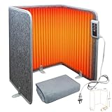 Foldable Leg Warmer With Soft Blanket, Under Desk Leg Foot Knee Heater 235W, Small Personal Space Heater, Overheat Safe Protection, Timer, Quiet, Easy Setup, for Home Office