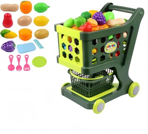 MiluFox�V���b�s���O�J�[�g��������Z�b�g�v�q���p ���������������܂܂��ƃZ�b�g�b�ʕ��E��؁E�H�ו���������t�� �艟���� ���X�����񂲂��� �X�[�p�[�}�[�P�b�g�R�X�v�� (�J�[�g1��+�`�F�`�F���N20���ł�,�O���[��)