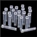 Plastic Test Tubes with Caps 200 PCS 10ml Plastic Test Tubes Vials Sample Container for Storage Item in Party/Laboratory/Craft Project