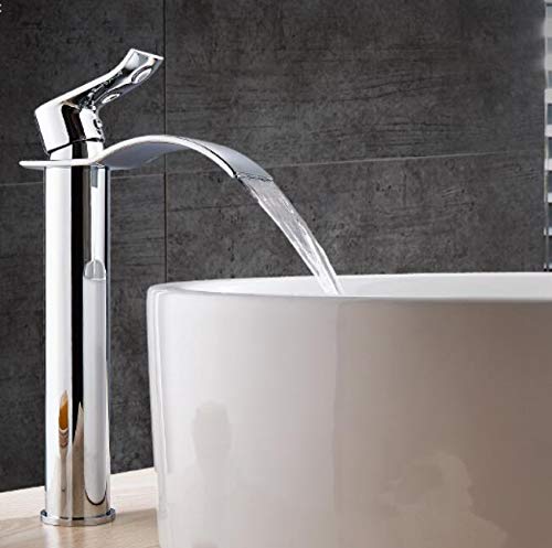 Mitigeur de lavabo effet cascade pour une salle de bain moderne