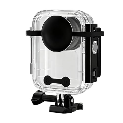 FACAIIO Osmo - Funda impermeable para lente de cristal óptico 360, carcasa de policarbonato que absorbe los golpes con botones de acero inoxidable 316, transparente