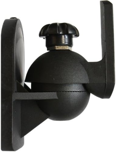 Pure Resonance Audio MC5B-B Mini Cube Speaker Wall Bracket Black Designed for Small Speakers - PRICED AND SOLD IN PAIRS