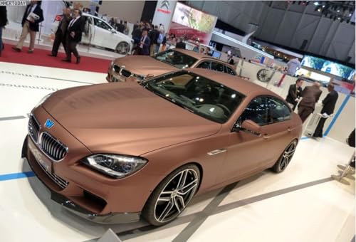 Image of WISDOM Copper Metallic Vehicle Wrap Vinyl Matt Finish Easy Apply Air-Release Weatherproof DIY Car, Scooty & Motorcycle (Copper Metallic, 20 Inch X 5 Feet)