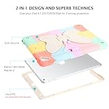 Telaso for iPad 6th 5th Generation Case, iPad 9.7 inch (2018/2017) for Kids, iPad Air 2, iPad Pro 9.7 Case, Butterfly Kickstand Shockproof Protective Tablet Cover with Pencil Holder, Colorful Pink - Image 2