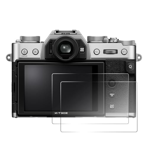 2���Z�b�g �X�N���[���v���e�N�^�[ �݊� Fuji X-T30 X-T30 2 X-T20 X-T10 X-E3 X-A2 X30 XF10 �Ή� 9H�d�x �����K���X �t���ی�t�B���� �f�W�^���J���� �A�N�Z�T���[ ���h�~ �w��h�~