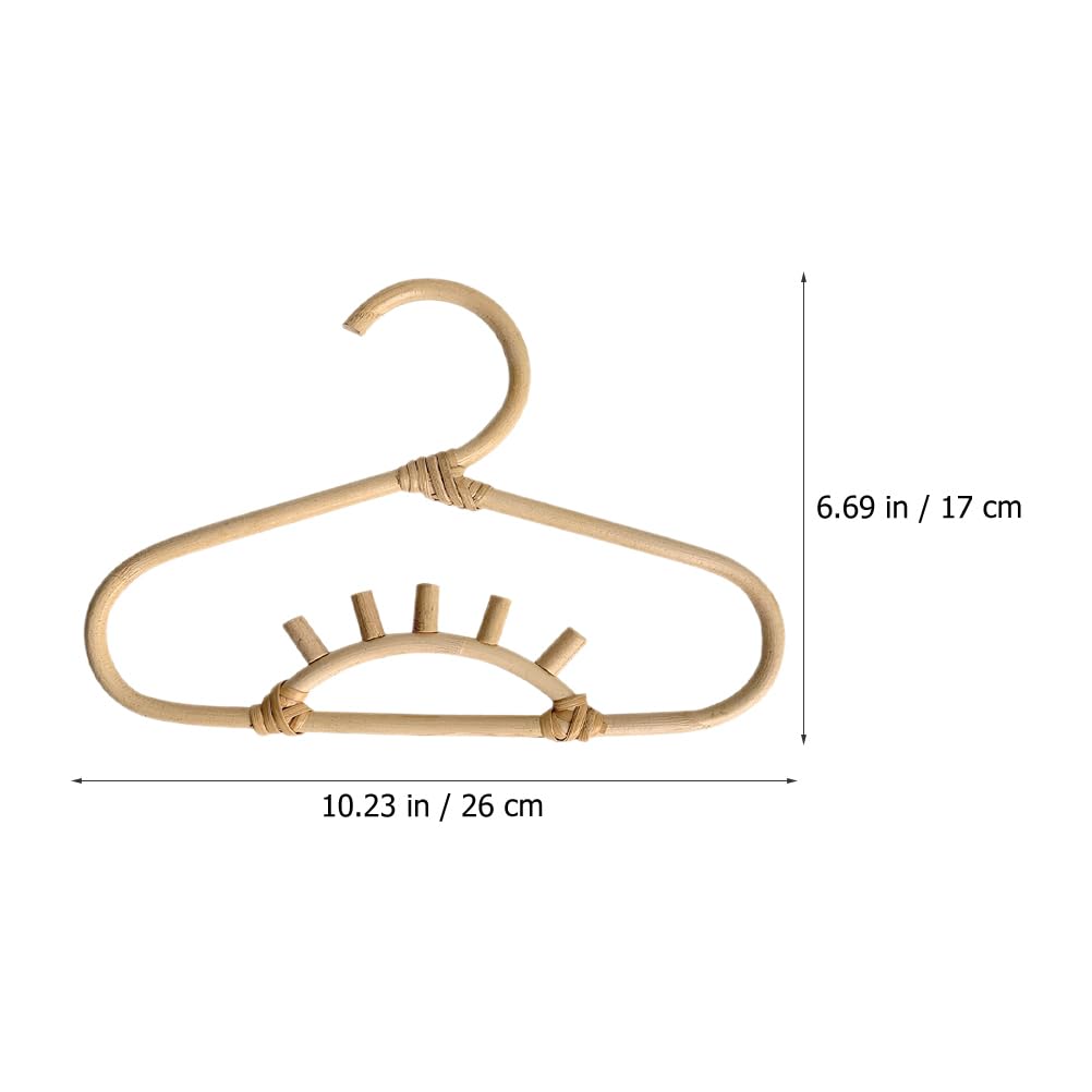 CIYODO Boho Decor Boho Decor Hangers Skirt Hangers 2pcs Clothes 's Clothing Organizer Rattan for Nursery Clo Shirt Dress Hanger Decorative Hangers Skirt Hangers Hat Hanger Baby Hangers
