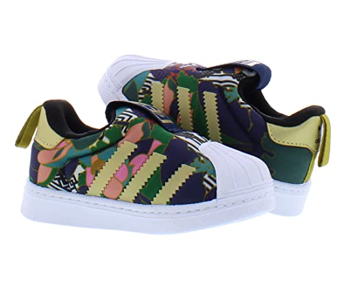 Image of adidas Superstar 360 Baby Boys Shoes Size 7.5, Color: Black /Gold