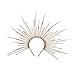 Costume Headband Zip Tie Spiked Halo Crown Headband Halo Mary Halo Crown Halo Headpiece Halo Spiked Headdress Unisex (Shiny Gold)