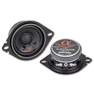 Alphasonik 1 Pair of NS275 Neuron Series 2.75" (180 Watts Max for The Pair) 90 Watts Max Per Speaker Full-Range Car Audio Speaker with Paper Cone