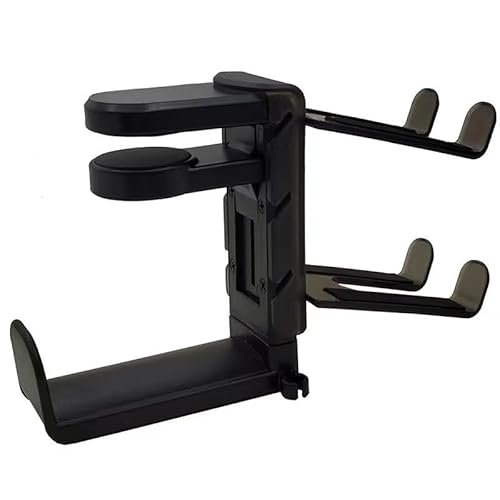 HoneTeek Headphone Stand, Rotating Headset Holder, Headset Stand Hanger for Desk, PC Gaming Accessories, Headphones Hook with Cable Clip Organizer