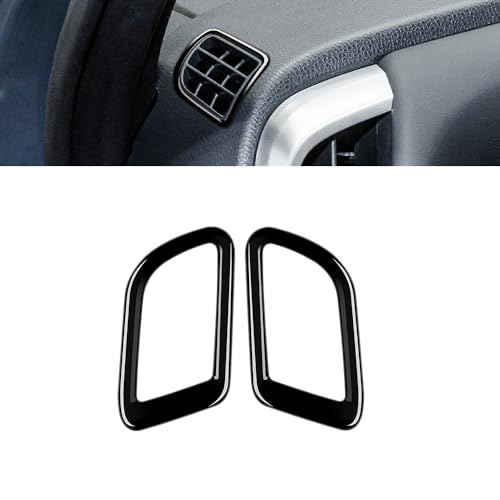 KMONDER ヴォクシー90系 ノア90系 パーツ デフォッガーガーニッシュ エアコン吹き出し口カバー 内装 送風口 パネル 2P ガーニッシュ インテリアパネル カスタムパーツ アクセサリー ドレスアップ 内装 (ピアノブラック)