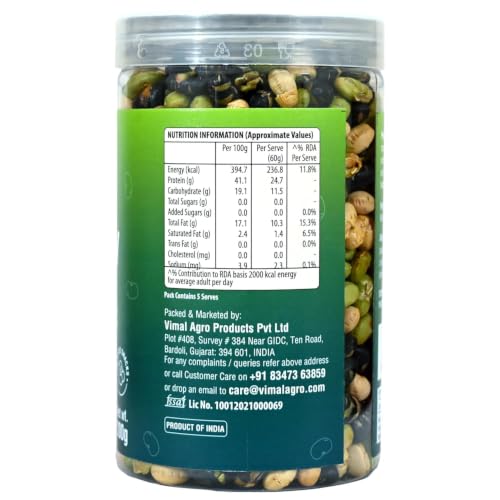 Image of Big Pantry Protein Beans Mix, Roasted, High Protein, Vegan, Gluten-Free, 300g, Pack of 2