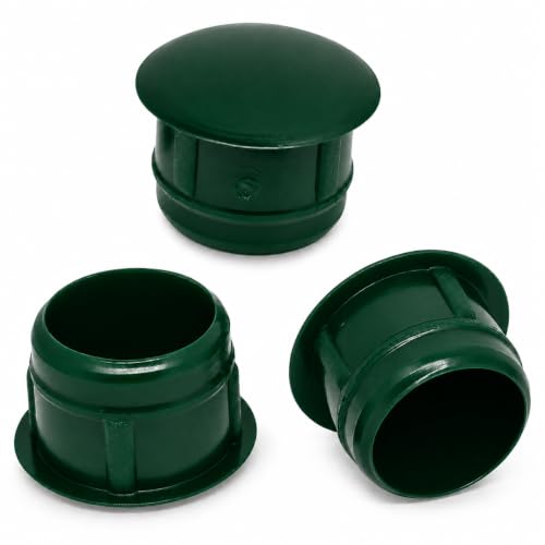 Image of (Pack of 20) Green Plastic Hole Plugs 0.59 inch x 0.47 inch (15 x 12 mm), Drill Hole Cover Caps, Furniture Hole Plug, Screw Hole Plugs