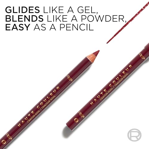 L'Oreal Paris Haute Couleur Kohl Eyeliner Pencil, Intense Eye Liner Color with Smooth Gel-Like Formula, Up To 12HR Eye Makeup Wear, 150 Burgundy Cashmere - image 3