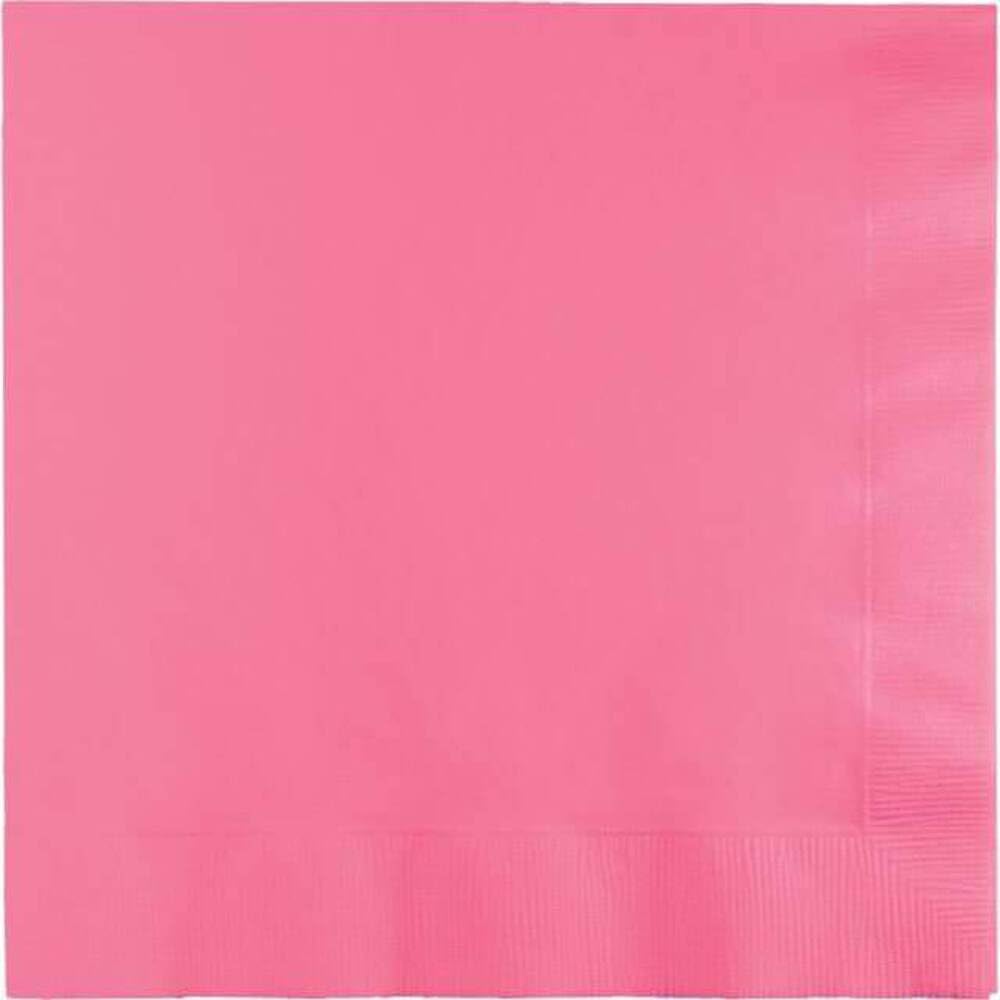 Creative Converting Candy 3 Ply Lunch Napkin, Pink, 50 Ct