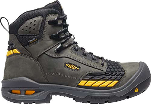 Keen Utility Men's Troy 6” Kbf Composite Toe Waterproof Work Boots, Magnet/Black, 11 #TOP1