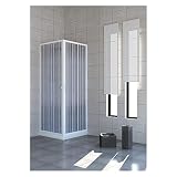 1 PZ BOX DOCCIA A DUE PORTE 'NILO' cm 80 x 80 - H 185 NextradeItalia Mod.FERX.UQ1QQQUNLM