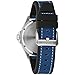 Bulova Men's Marine Star 'Series B' Silver Stainless Steel Quartz Watch, Blue Leather and Black Silicone Strap, 43mm Style: 96B419