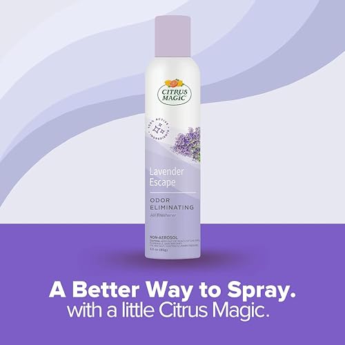 Image of Citrus Magic Odor Eliminating Air Freshener Spray, Lavender Escape, 3-Ounce, Pack of 3