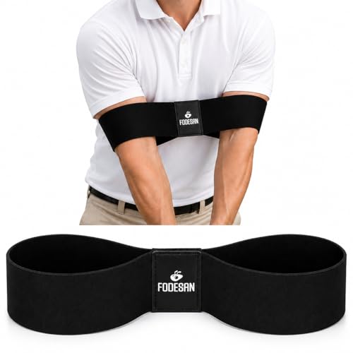 Golf Arm Band Training Aid for Swing Connection, Arm Connection Golf Trainer for Better Tempo, Ball Striking & Consistency, Easy Golf Swing Training Aid for Indoor Practice, Golf Gift for Golfers