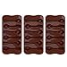 BuyWeek Molde de Chocolate, 3 Piezas de Silicona Antiadherente Duradera en Forma de Cuchara Molde para Hornear Chocolate para Hornear Herramienta de Cocina