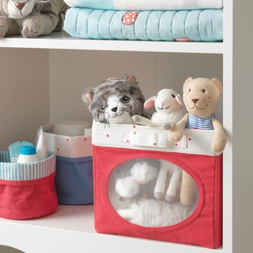 Boîte de rangement pliable 25x37x22 cm polyester rouge ProTuning STUVA - 4