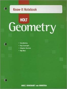 Paperback Holt Geometry Texas: Know-It Notebook Geometry Book