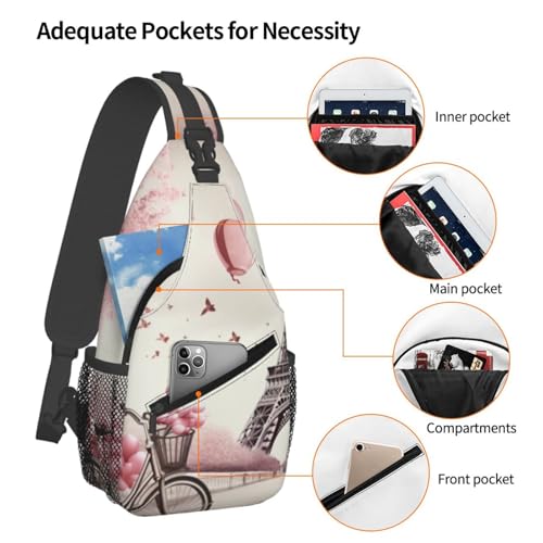 Mochila tipo bandolera cruzada para hombre y mujer miniatura 4