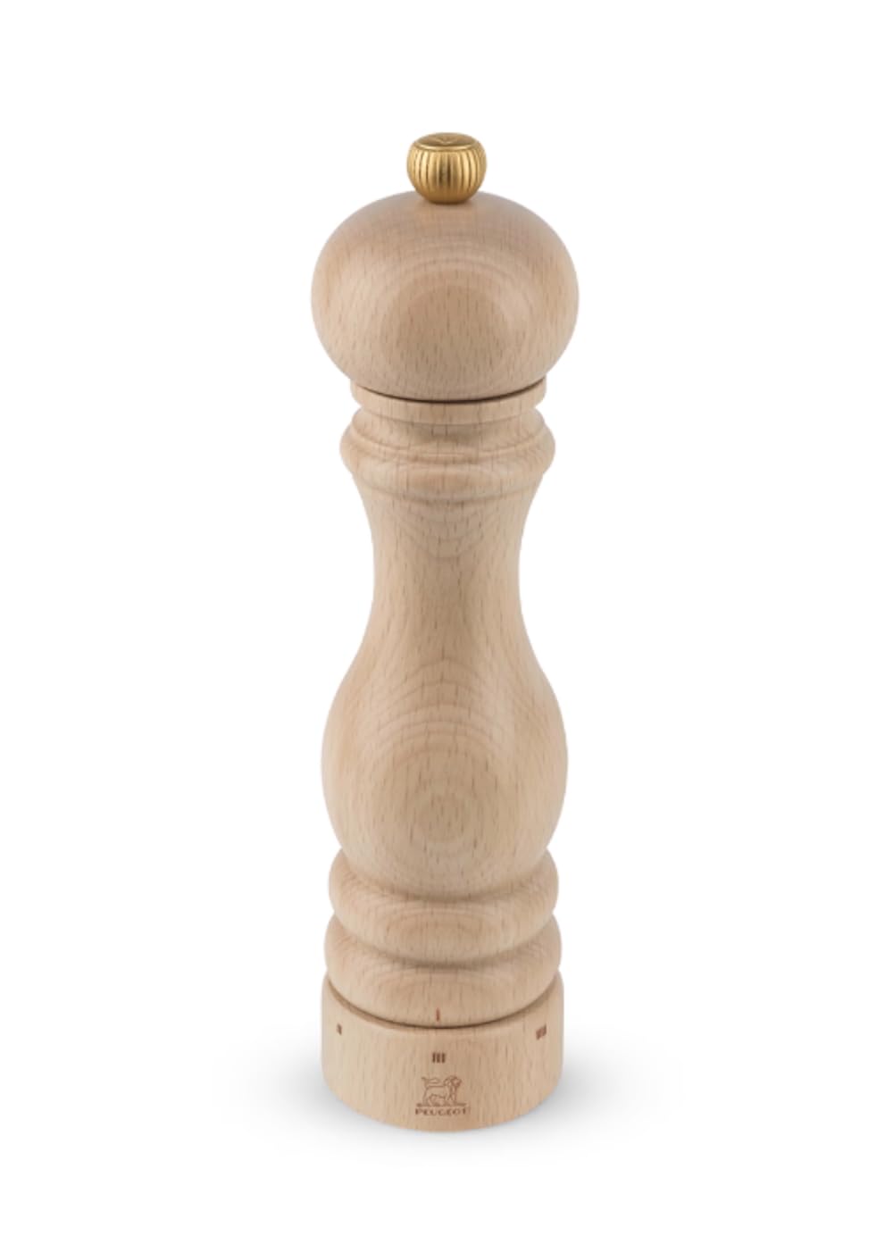 Peugeot Natur - Paris U'select 22 Cm Salt Mill - 6 Predefined Grind Settings - Powdered Salt Innovation, Zirlion Mechanism - Pefc-Certified Wood - Made In France - Al Finish,