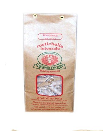Rustichella D'Abruzzo Pasta Penne Rigate Whole Wheat in Brown Bag, 1.1 Pound by Rustichella D'Abruzzo Pasta