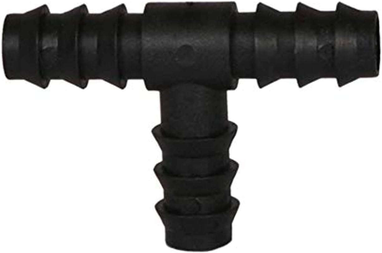 Poly Irrigation Tee (13Mm - Black)-10 Pieces