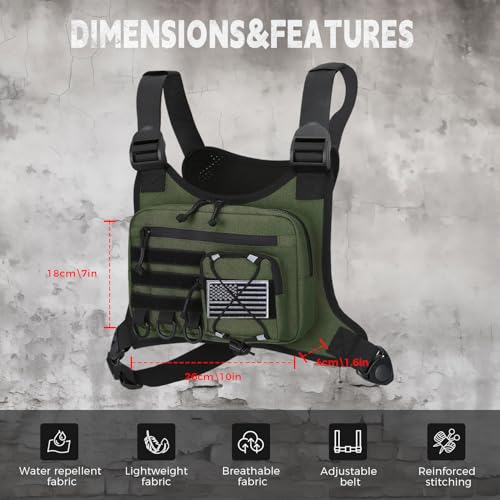 Koculemi Outdoor Sports Chest Bag for Men Secure Comfortable Carry - Image 2