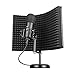 Micro USB  günstig Kaufen-Trust Gaming Mikrofon mit Schaumstoff-Reflektor GXT 259 Rudox - USB Studio Microphone mit Isolationsschutz, Popfilter, für Aufnahmen, Gesang, Musik, PC, Podcast, Streaming, YouTube - Schwarz